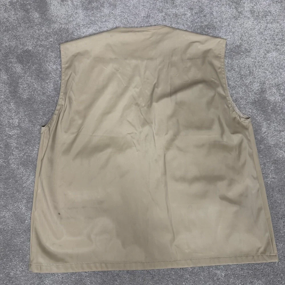 AquaSurf Sport Vest Mens XL Beige Utility Outdoor Multi Pocket Fishing Travel - Picture 5 of 6